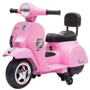 Mini scooter vespa elettrico per bambini rosa