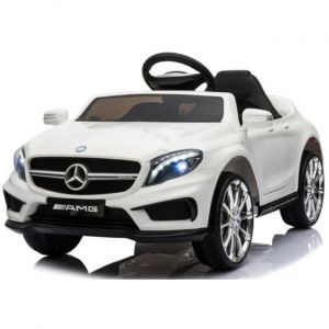 Auto elettrica per bambini Mercedes GLA45 AMG - Batteria per auto - Batteria potente - Telecomando - Bianco