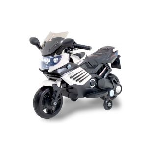 Motocicletta elettrica per bambini Kijana Superbike Nero - Bianco Auto per bambini Kijana Auto elettrica per bambini