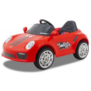 Kijana auto elettrica per bambini Speedy stile Porsche rossa