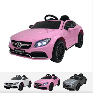 Mercedes auto elettrica per bambino C63 AMG rosa Alle producten BerghoffTOYS