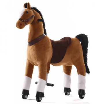 Cavallo a dondolo Kijana per bambini (grande) - Marrone
