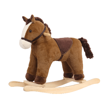 BergHOFF Cavallo a Dondolo per Bambini (piccolo) - Marrone