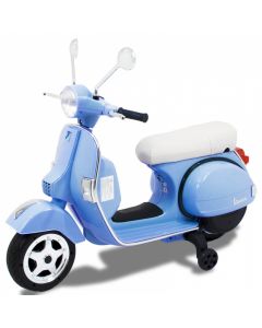 Vespa moto elettrica per bambini blu
